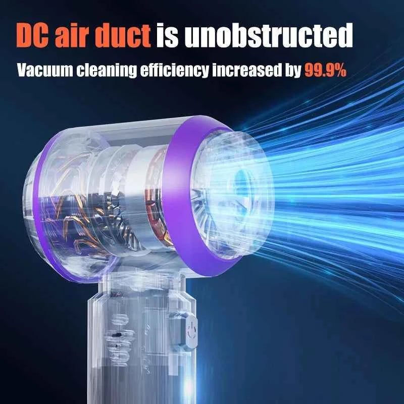 Portable Handheld Vacuum 30000Pa Cordless Car Vacuum Cleaner With Brushless Motor