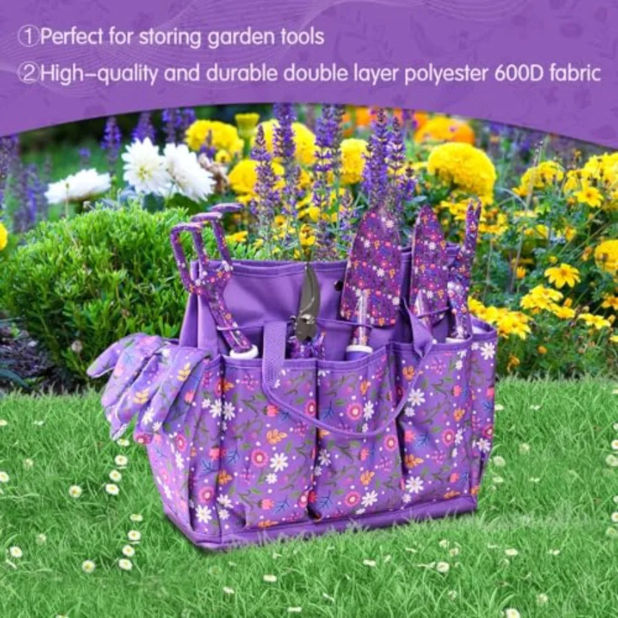 14 PCS Garden Tools Set Kit with Garden Tool Bag and mug