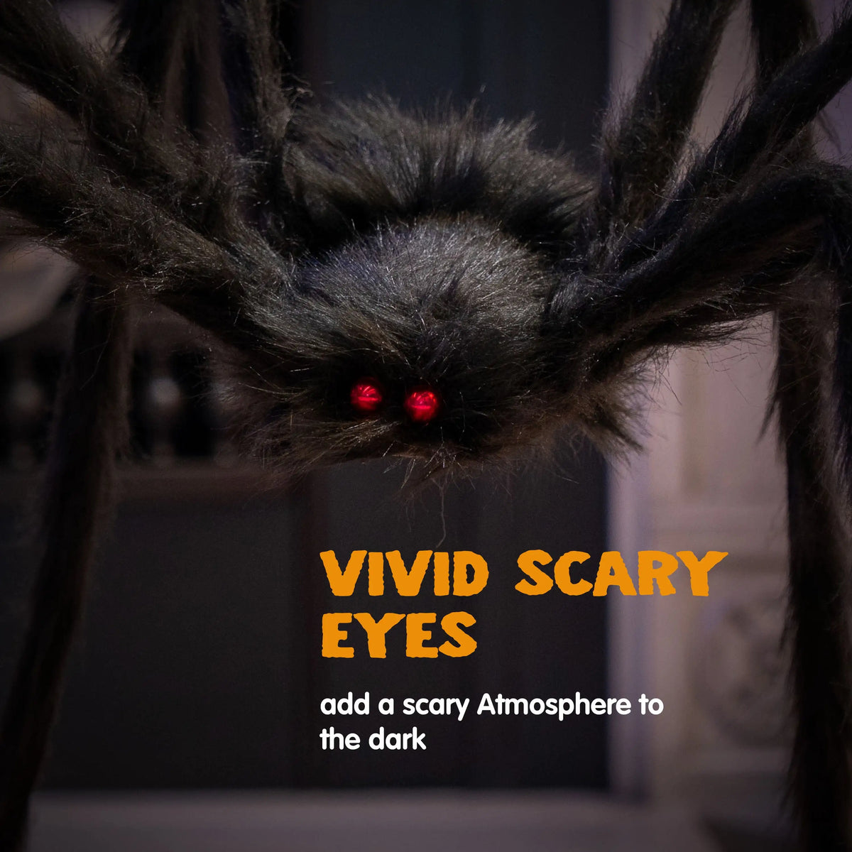 5 ft Light Up Giant Spider Halloween Decorations