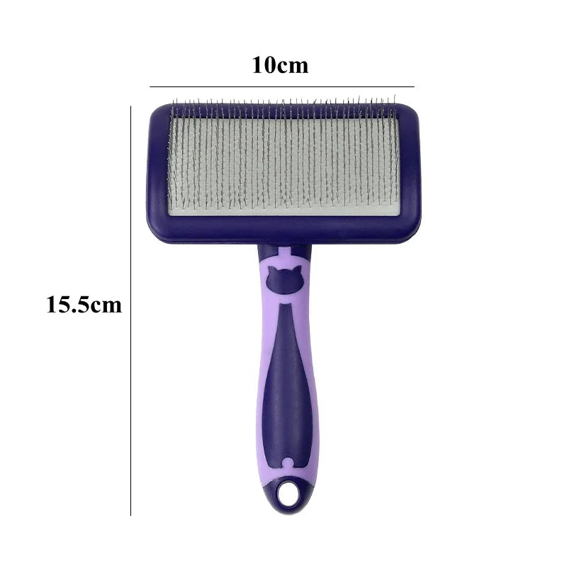Pet Brush Stainless Steel for Comb, Massage, Grooming,Hair Remover