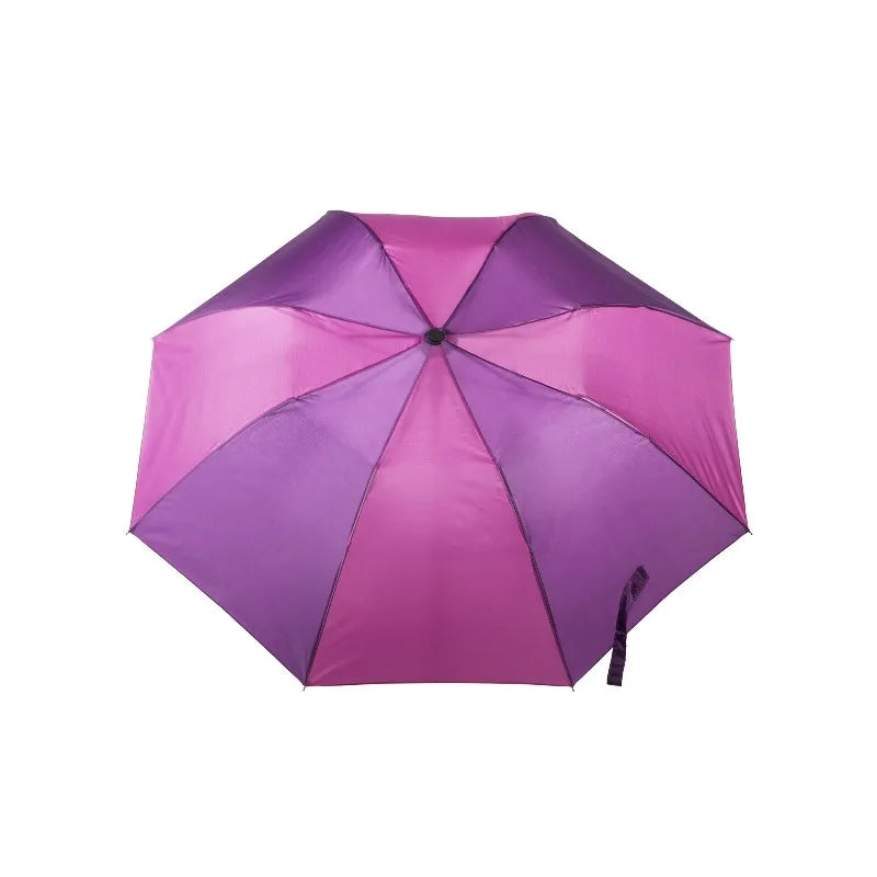 Recycled Canopy Auto Open Rain Umbrella Purple