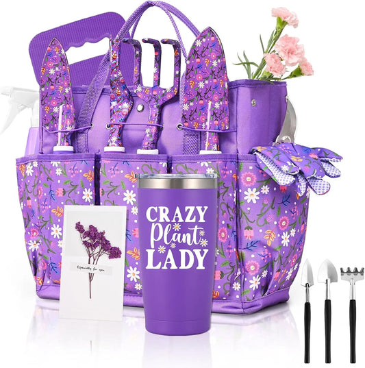 14 PCS Garden Tool Set with Tote Bag & Tumbler