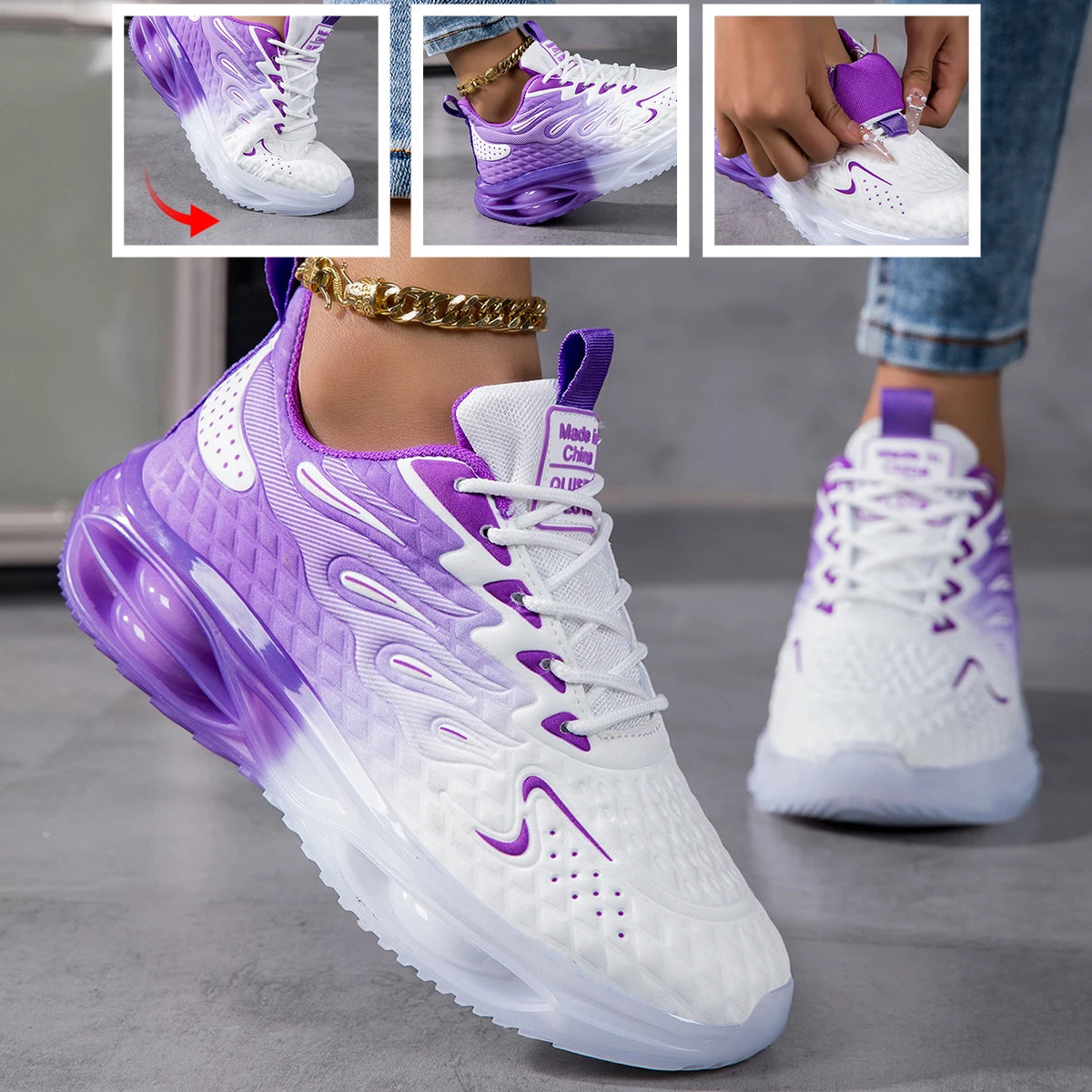 Running shoes, lightweight mesh breathable
