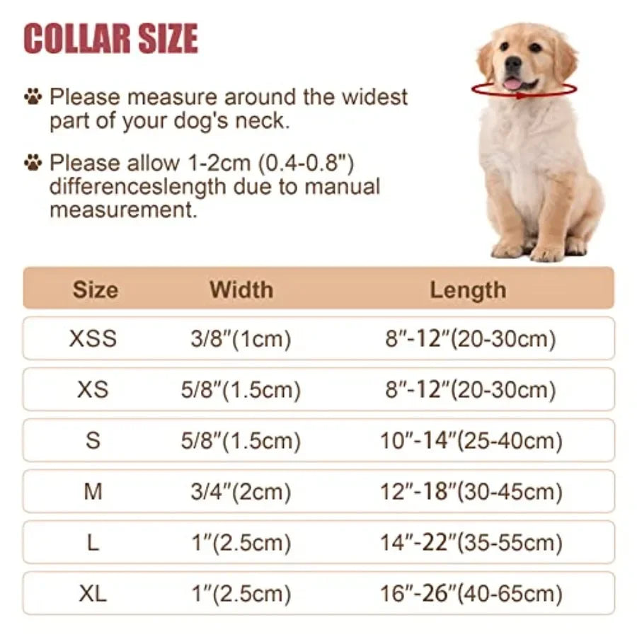 Reflective Dog Collar with Buckle Adjustable Safety Nylon Collars