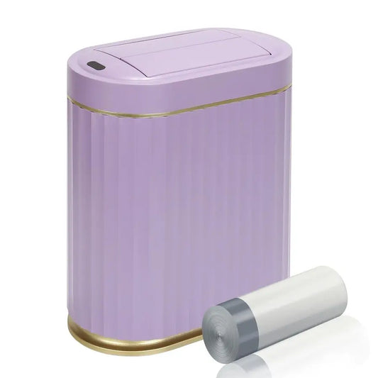 Bathroom Trash Can with Lid Butterfly, Motion Sensor Trash Can