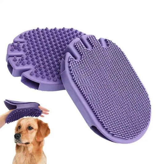 Pet Gloves -- Double-sided Shedding Bathing & Hair Remover Gloves
