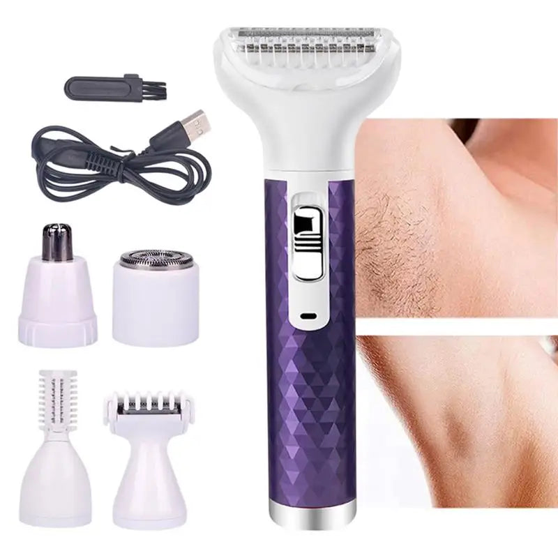 Facial Hair Remover Shaver Cordless Body Trimmer Bikini Hair Trimmer Private Area Leg Armpit Back Hair, Girls Bikini Epilators