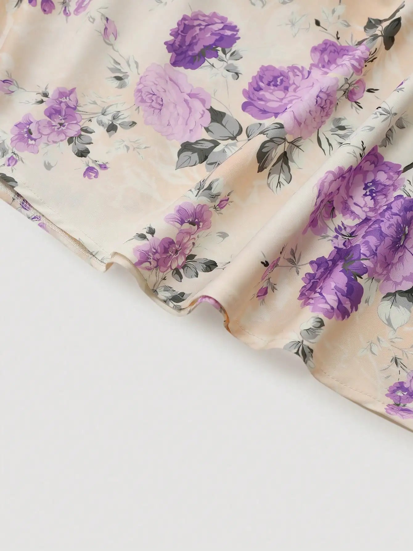 Women Floral Print Camisole Dress And Long Sleeve Cropped Jacket Set