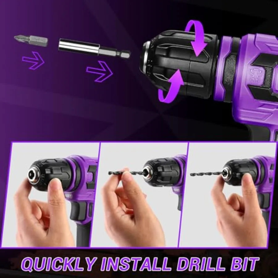 Cordless Drill 12V Power Drill Set 800RPM