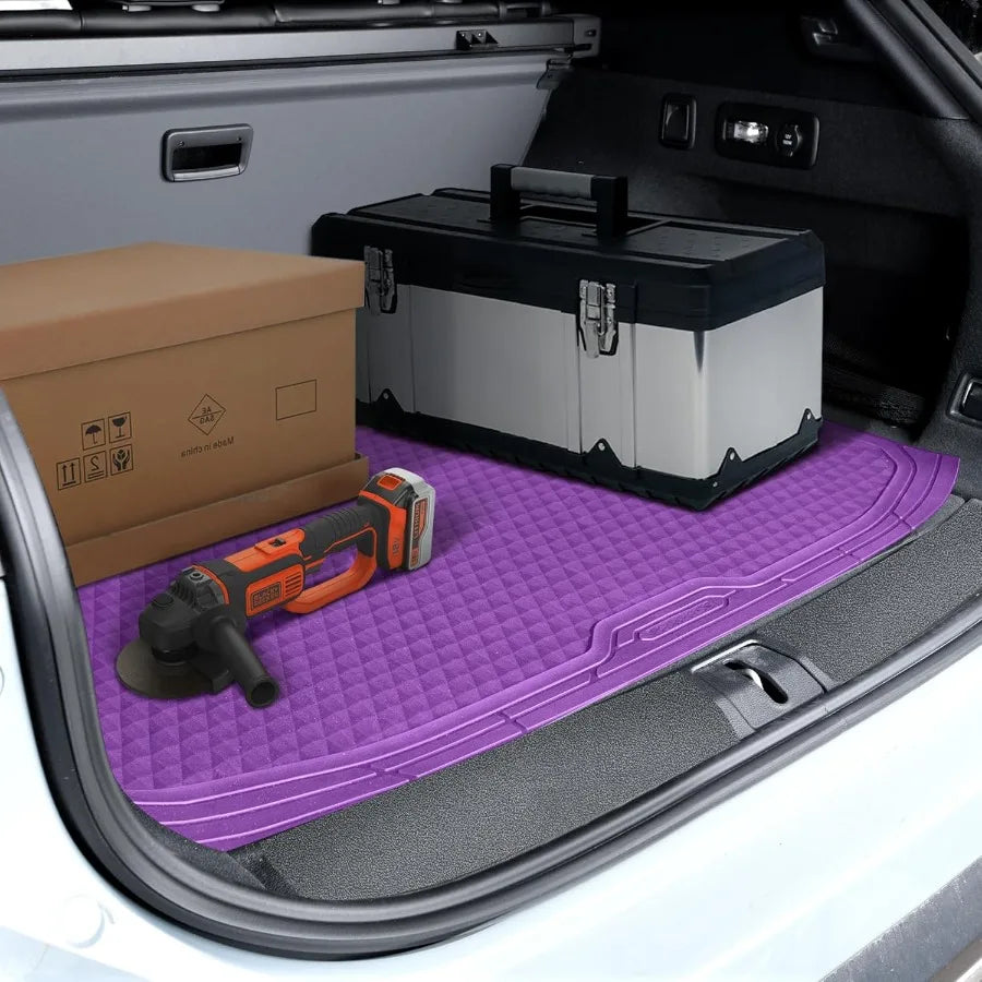 Heavy Duty Rubber Purple Car Floor Mats Cargo Liners