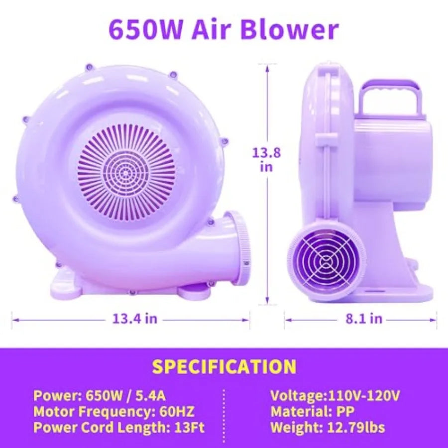 650W Purple Air Blower for Inflatables
