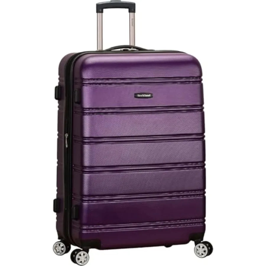 Melbourne Hardside Expandable Spinner Wheel Luggage, Medium 24", Purple