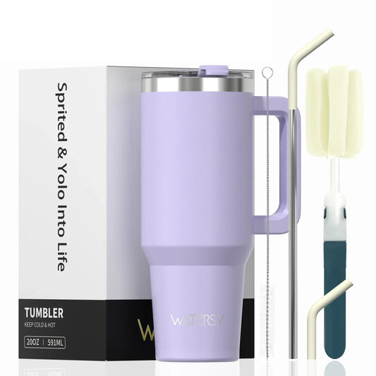 20/30/40oz Tumbler With Handle and Straw Large Capacity Stainless Steel Thermal Cup for Coffee Double Vacuum Insulated Mug