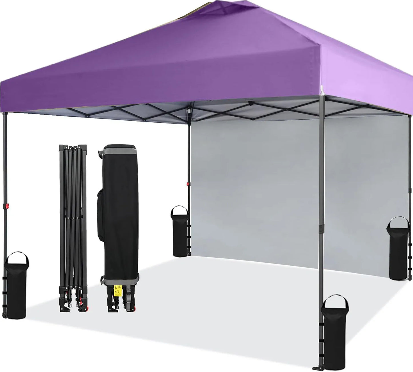 10x10FT Instant Pop-Up Gazebo with Removable Sidewall, UV Protection & Waterproof Outdoor Canopy,