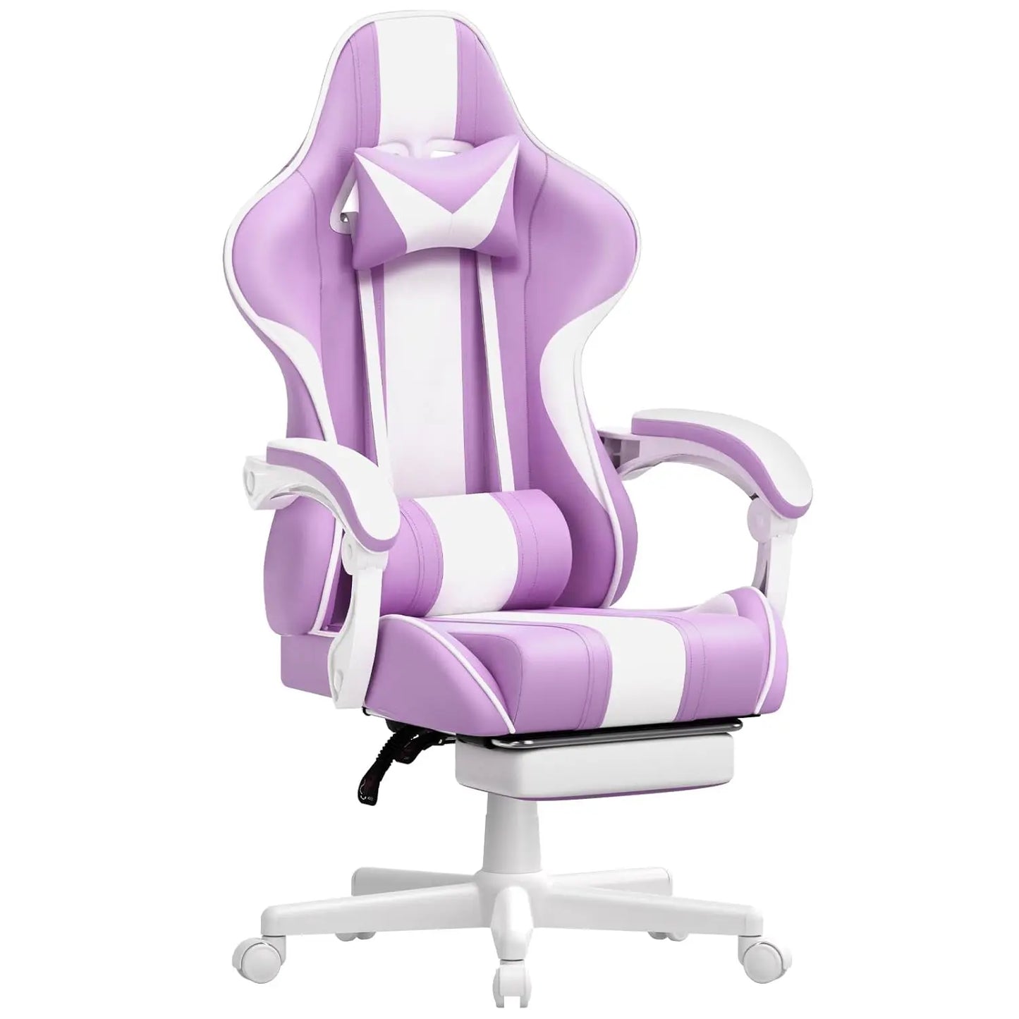 Gaming Chairs, Ergonomic Racing Style PC Game Computer Chair with Headrest Lumbar Support Adjustable Recliner