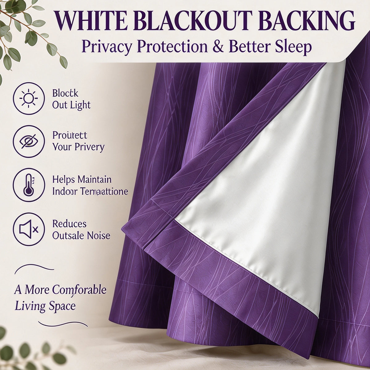 2 Panels Gradient Total Blackout Window Curtains, Grommet Thermal Insulated Drapes, 100% UV Block & Maximum Privacy, Easy Hanging