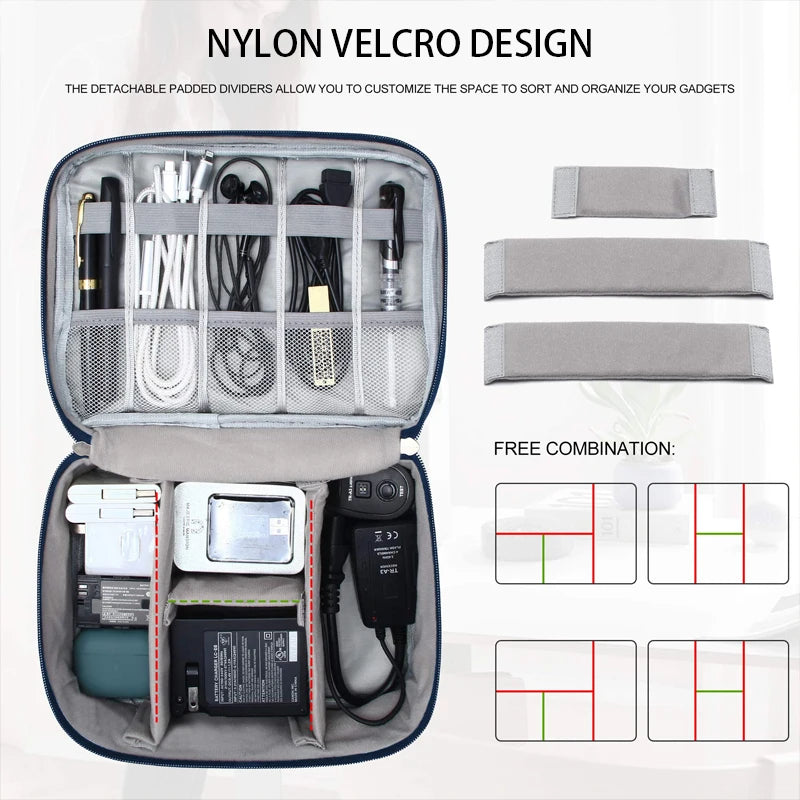 Travel Cable & Electronics Waterproof Storage Bag