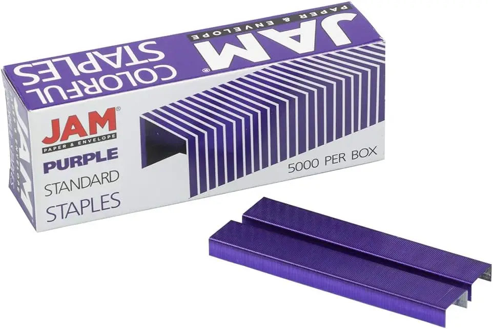 Violet Purple Standard Staples, 5000 Count Box - Heavy Duty