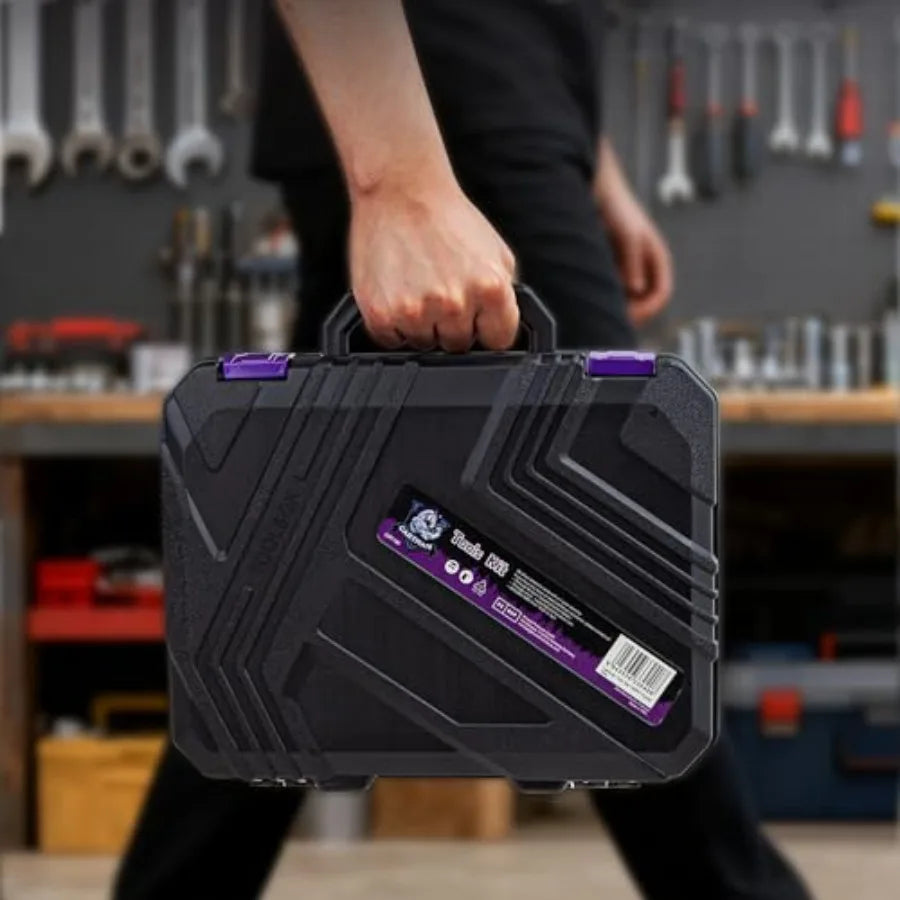 150-Piece Household Tool Set, 8V Cordless Drill Driver Kit, Complete Hand Tool Kit