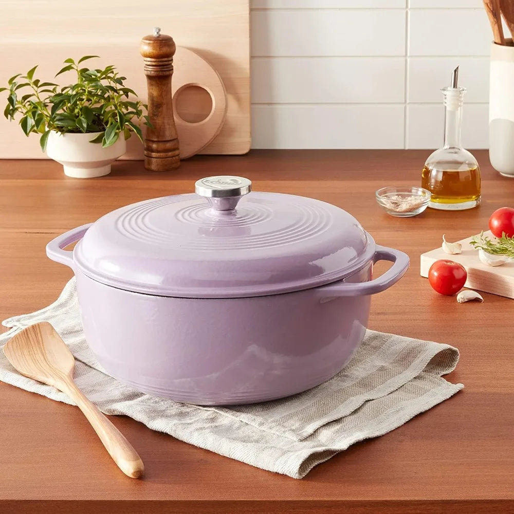 3 Quart Enameled Cast Iron Dutch Oven with Lid