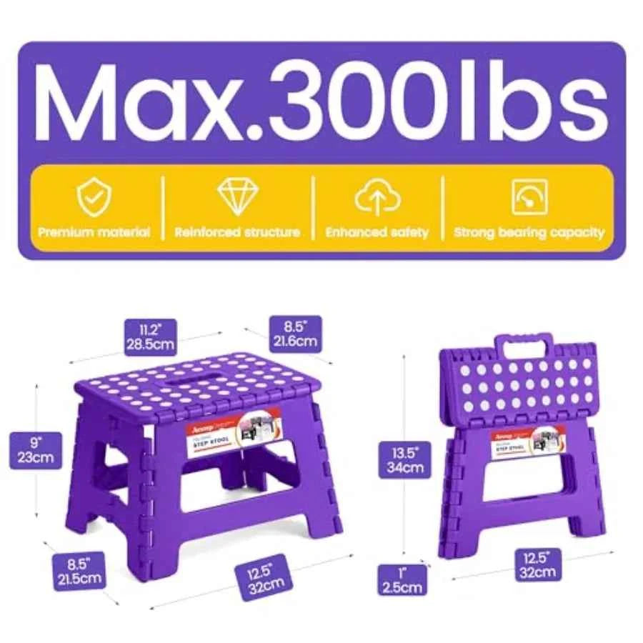 Portable Collapsible Plastic Step Stool