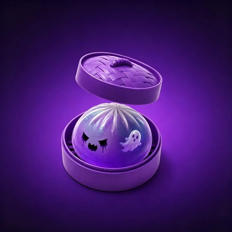 Soft Slow Rebound Glitter Halloween Ghost Dumplings Squishy Toy
