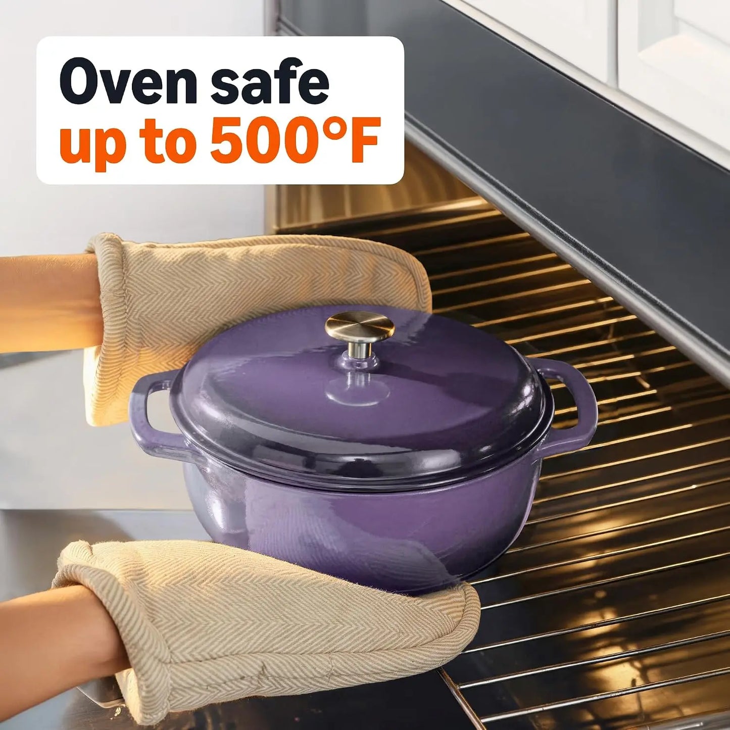Enameled Cast Iron 6-Quart Dutch Oven