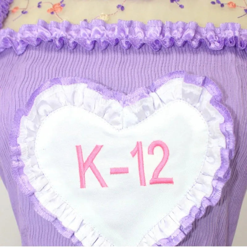 Movie K-12 Cosplay Costume Full Set Pink Purple Dress Uniform Suits for Women Outfit Halloween Carnival Party Clothes Roleplay